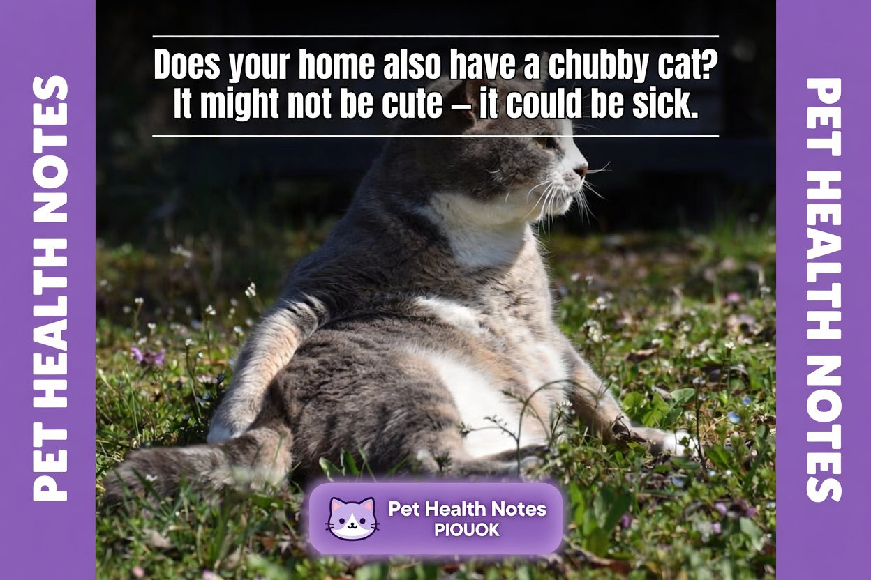 Do you have a chubby cat at home, too? It may not be cute, but actually sick.